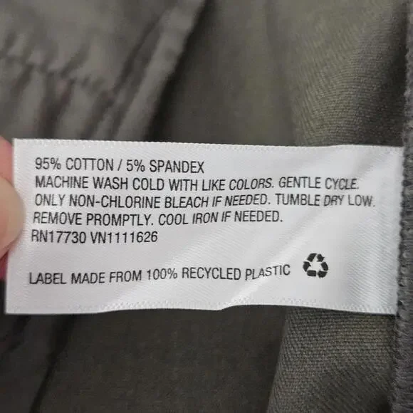 AVA & VIV Olive Straight Leg High Waist Pants Elastic Waist Womens Size 16W NEW - Picture 9 of 9